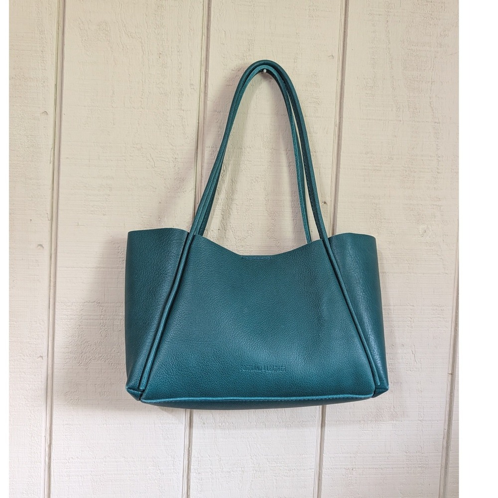 Portland Leather Verona Tote in Sea Glass Teal Leather